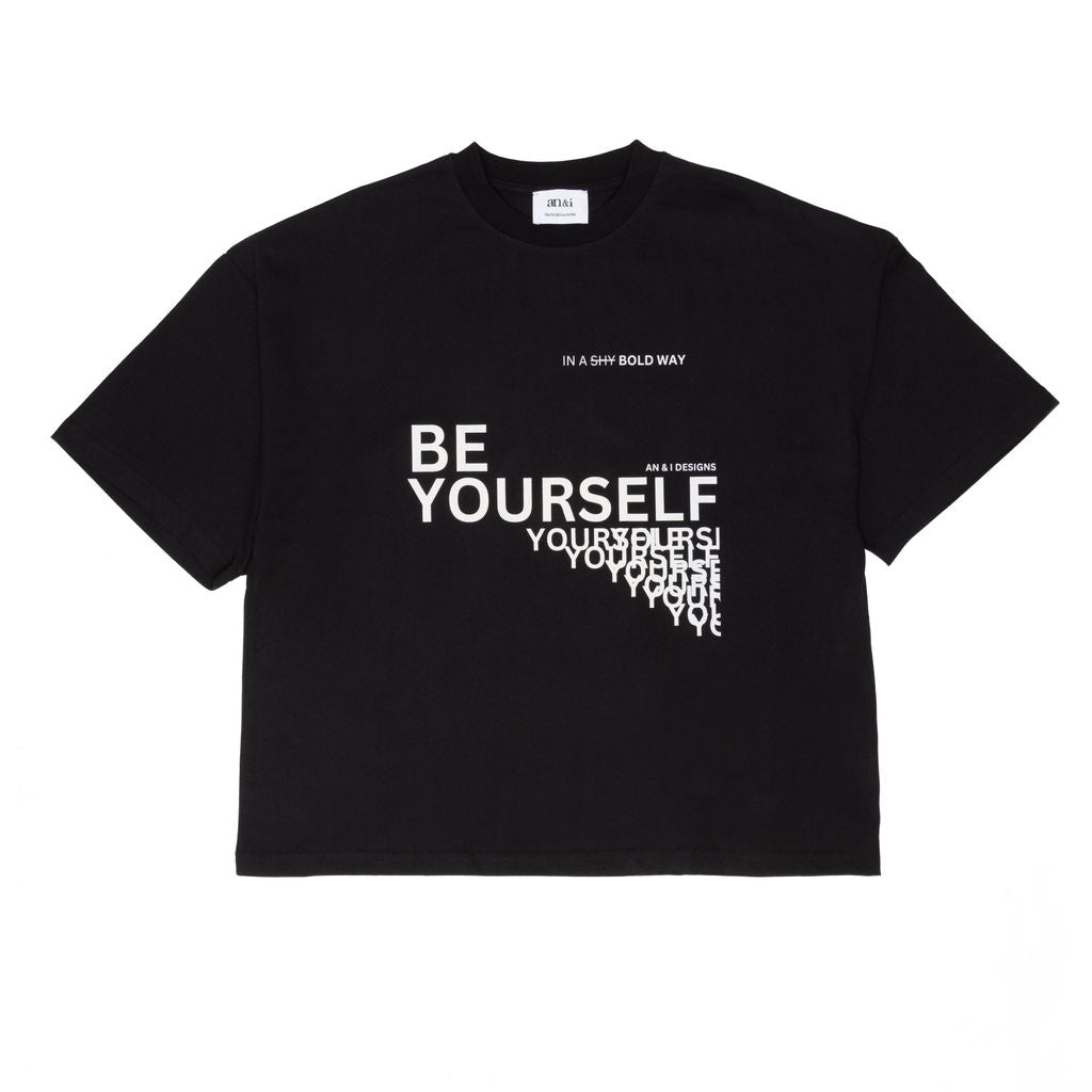 BE YOURSELF PRINTED T-SHIRT